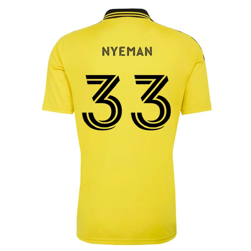 Danxen Criança Camisola Moses Nyeman #33 Amarelo Preto Principal 2026/27 Camisa