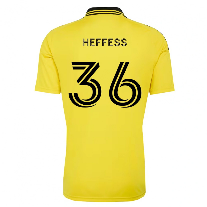 Danxen Criança Camisola Isaac Heffess #36 Amarelo Preto Principal 2026/27 Camisa
