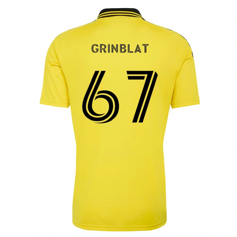 Danxen Criança Camisola Artem Grinblat #67 Amarelo Preto Principal 2026/27 Camisa