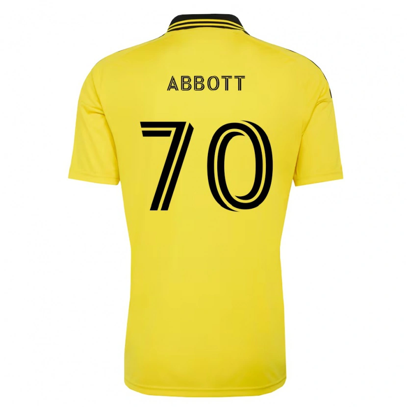 Danxen Criança Camisola Keller Abbott #70 Amarelo Preto Principal 2026/27 Camisa