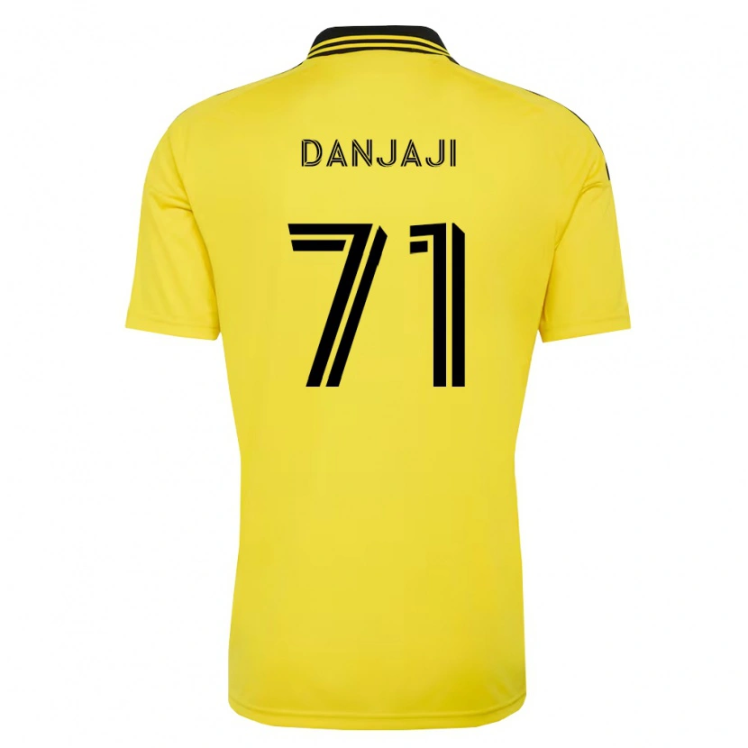 Danxen Criança Camisola Jamil Danjaji #71 Amarelo Preto Principal 2026/27 Camisa