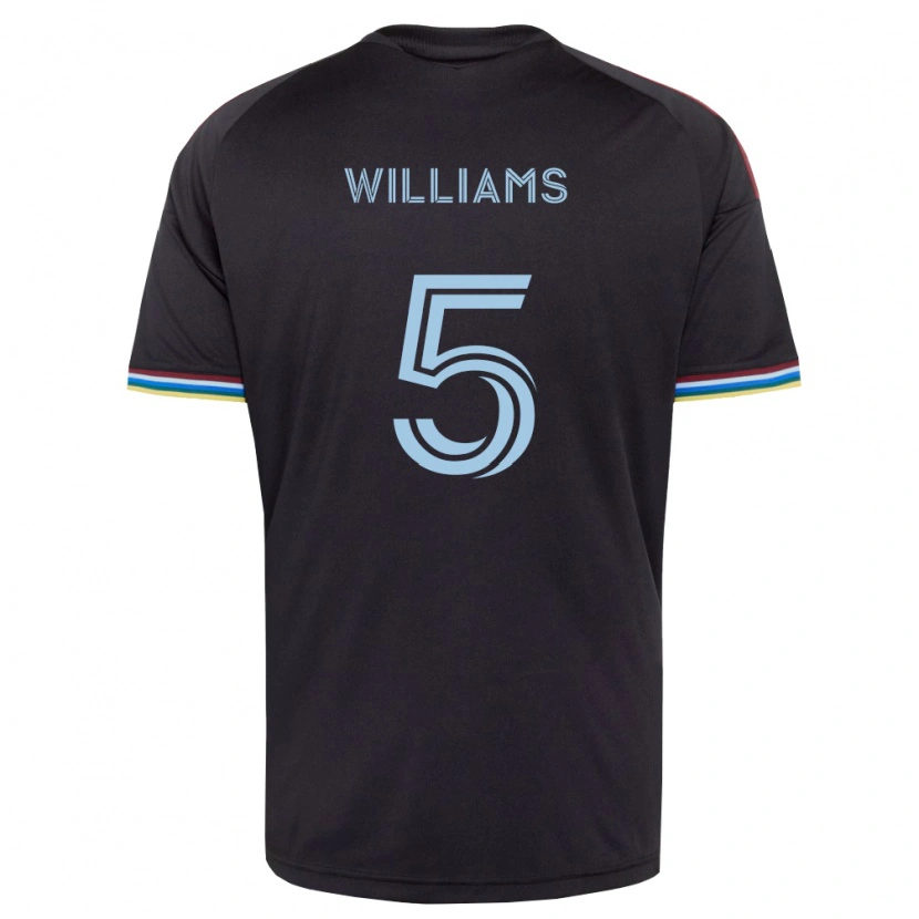 Danxen Criança Camisola Loïc Williams #5 Preto Azul Celeste Principal 2026/27 Camisa