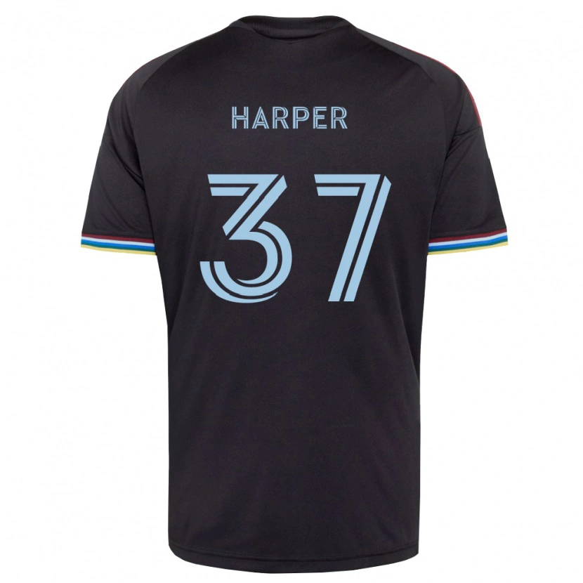 Danxen Criança Camisola Charlie Harper #37 Preto Azul Celeste Principal 2026/27 Camisa