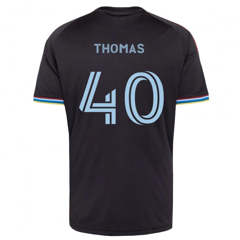 Danxen Criança Camisola Kai Thomas #40 Preto Azul Celeste Principal 2026/27 Camisa