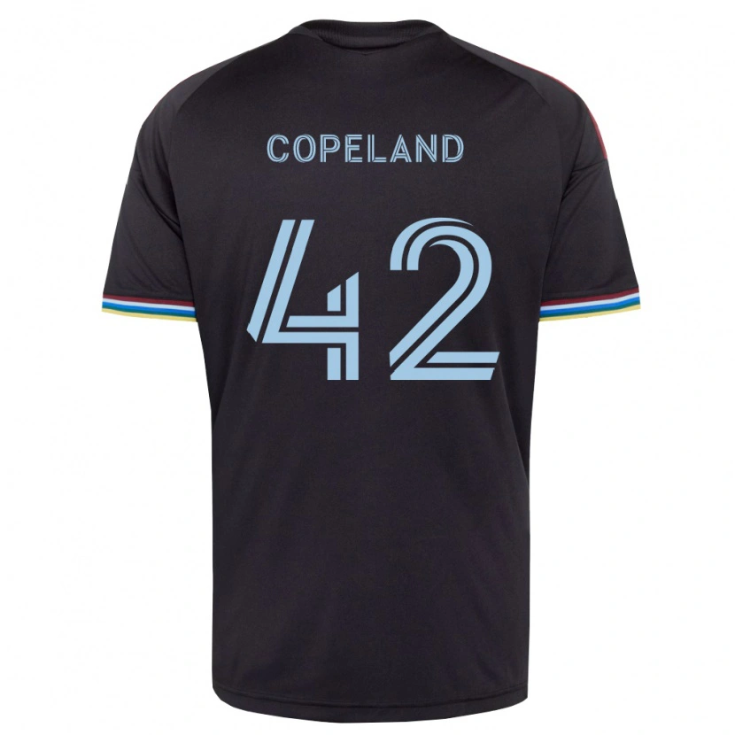 Danxen Criança Camisola Josh Copeland #42 Preto Azul Celeste Principal 2026/27 Camisa