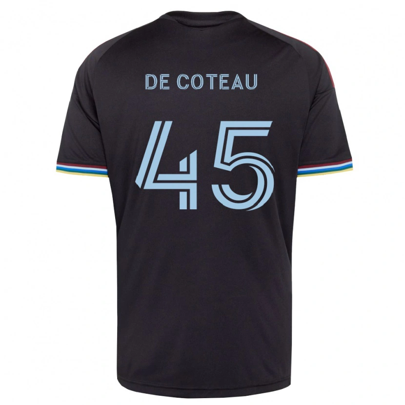 Danxen Criança Camisola Jabari De Coteau #45 Preto Azul Celeste Principal 2026/27 Camisa