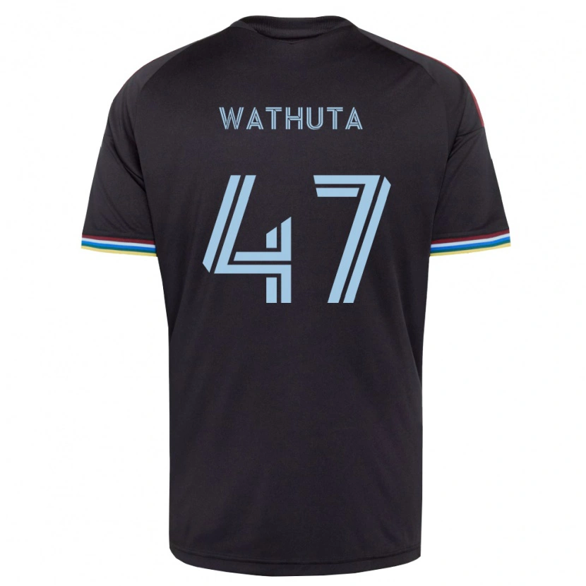 Danxen Criança Camisola Sydney Wathuta #47 Preto Azul Celeste Principal 2026/27 Camisa