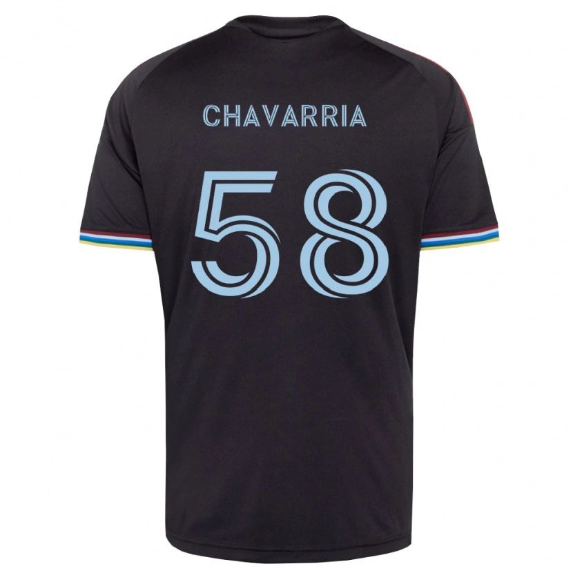 Danxen Criança Camisola Keith Chavarria #58 Preto Azul Celeste Principal 2026/27 Camisa