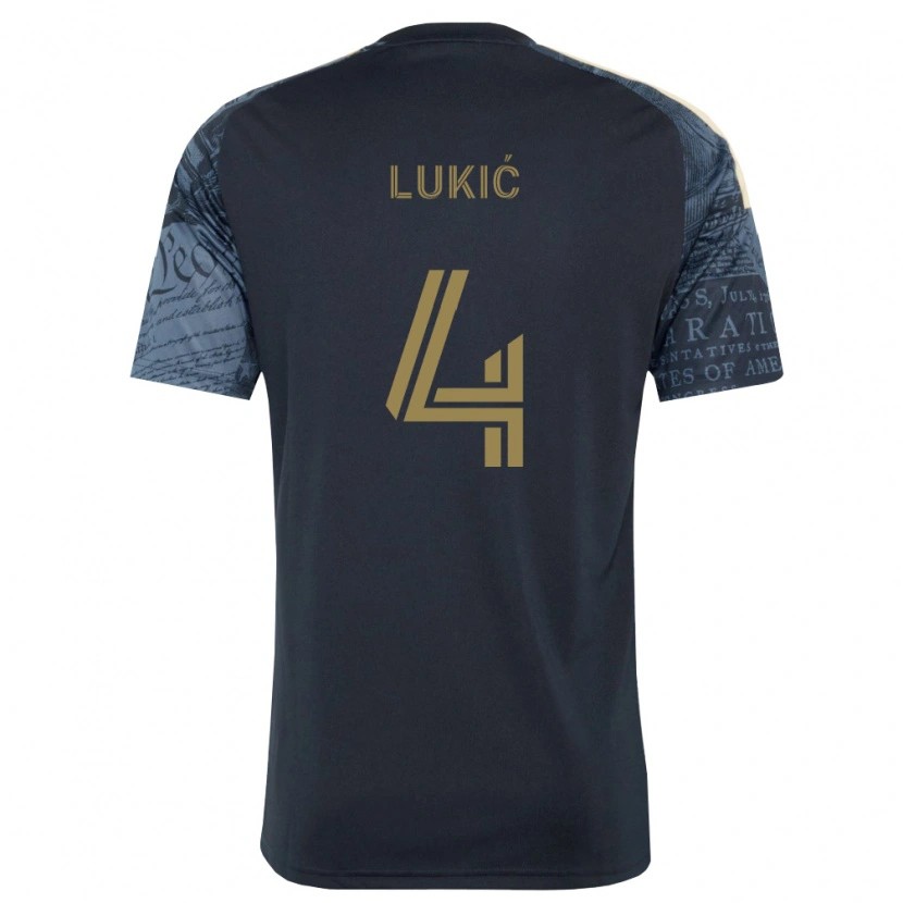 Danxen Criança Camisola Jovan Lukić #4 Azul Marinho Marrom Principal 2026/27 Camisa