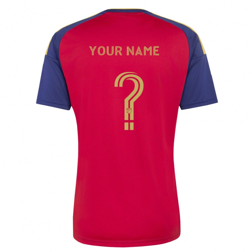 Danxen Criança Camisola Seu Nome #0 Azul Real Marrom Vermelho Principal 2026/27 Camisa
