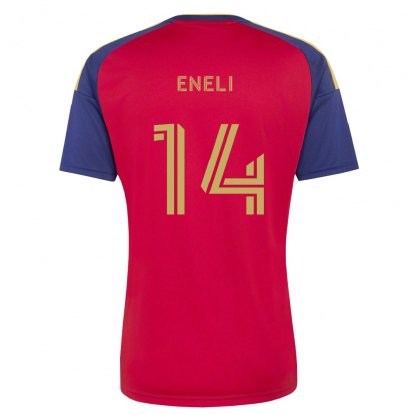 Danxen Criança Camisola Emeka Eneli #14 Azul Real Marrom Vermelho Principal 2026/27 Camisa