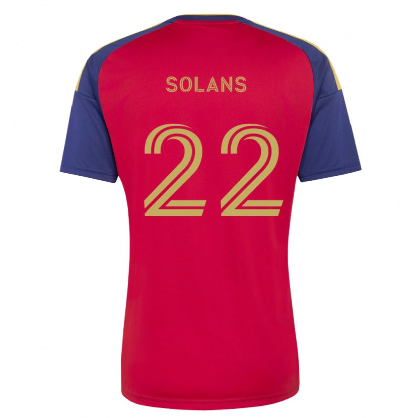 Danxen Criança Camisola Sergi Solans #22 Azul Real Marrom Vermelho Principal 2026/27 Camisa