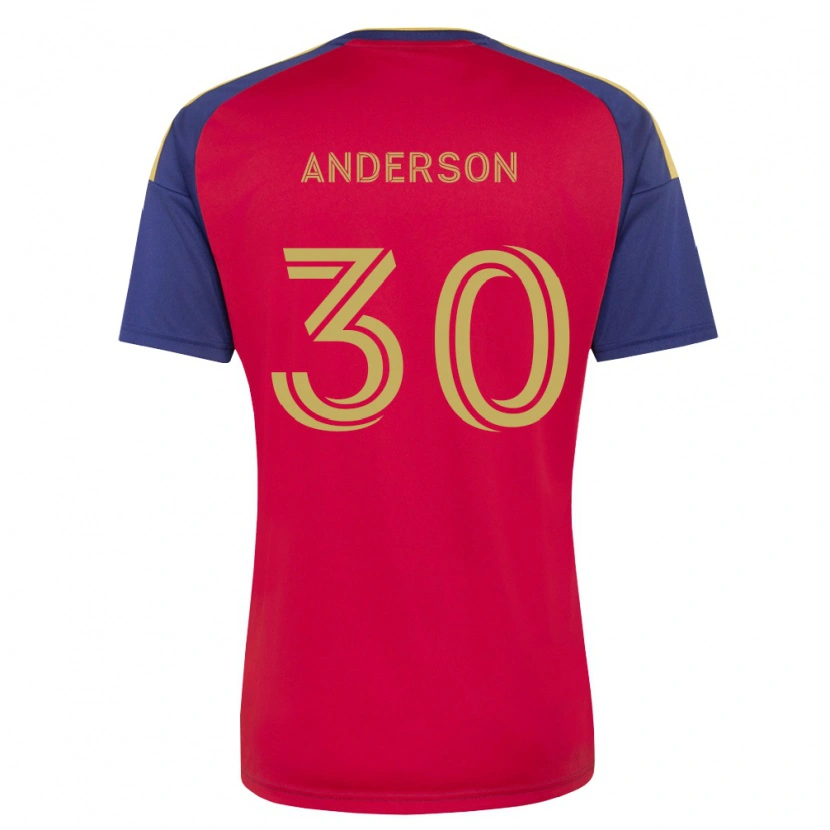 Danxen Criança Camisola Owen Anderson #30 Azul Real Marrom Vermelho Principal 2026/27 Camisa