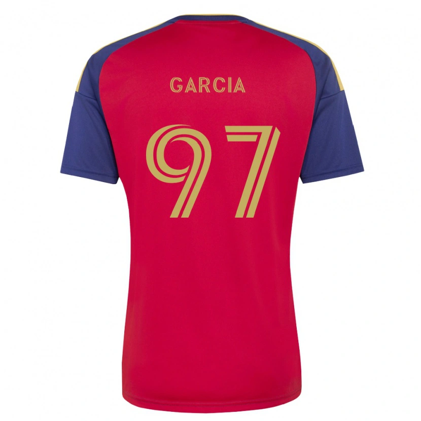 Danxen Criança Camisola Gilberto Garcia #97 Azul Real Marrom Vermelho Principal 2026/27 Camisa