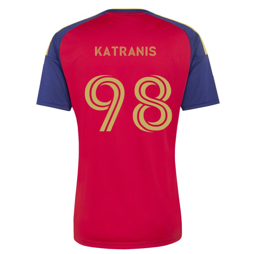 Danxen Criança Camisola Alexandros Katranis #98 Azul Real Marrom Vermelho Principal 2026/27 Camisa