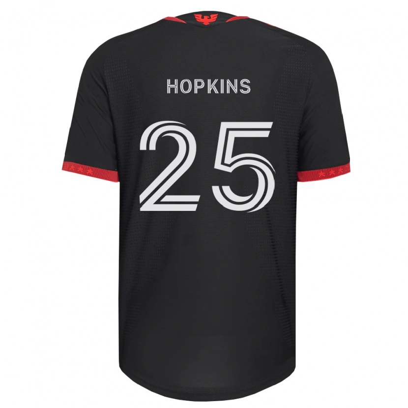 Danxen Criança Camisola Jackson Hopkins #25 Preto Branco Vermelho Principal 2026/27 Camisa