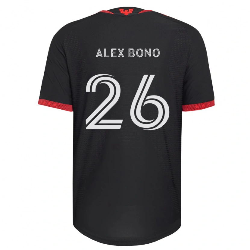 Danxen Criança Camisola Alex Bono #26 Preto Branco Vermelho Principal 2026/27 Camisa