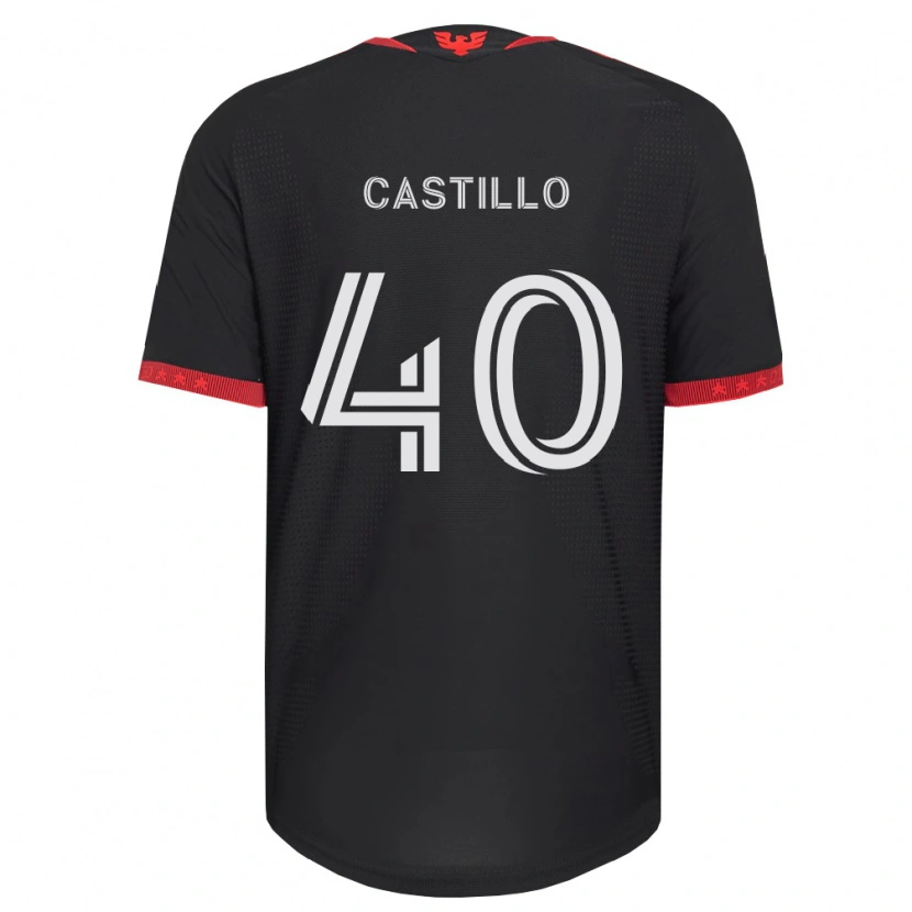 Danxen Criança Camisola Kamil Castillo #40 Preto Branco Vermelho Principal 2026/27 Camisa