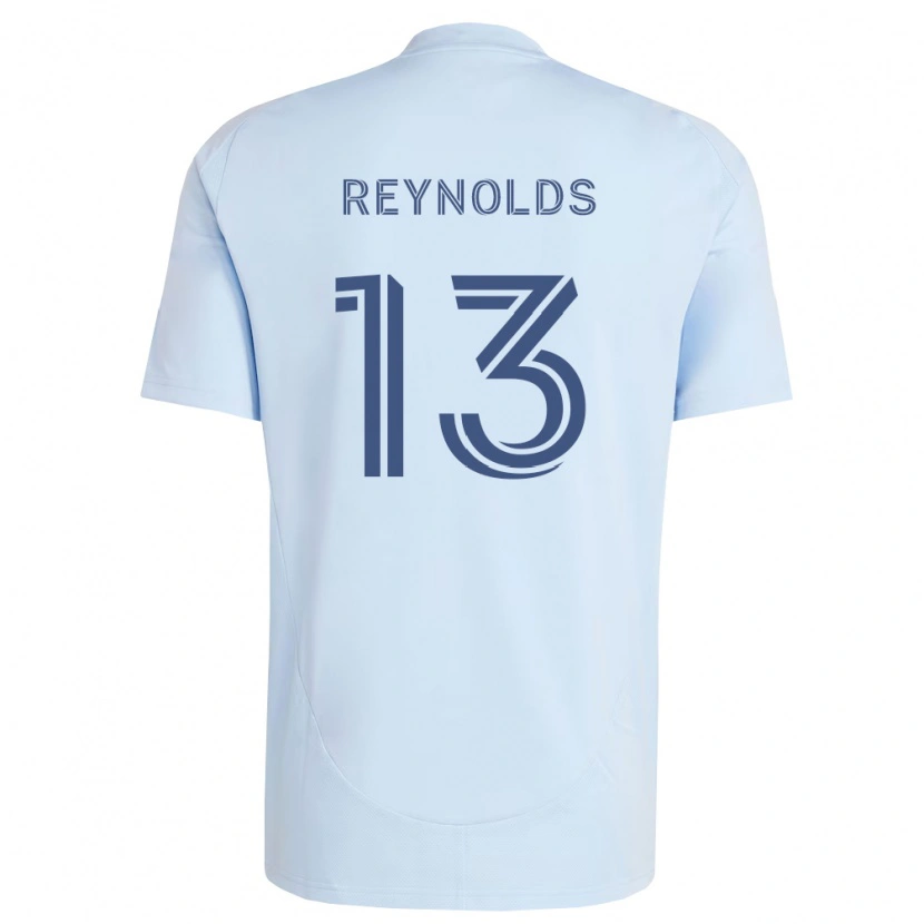 Danxen Criança Camisola Justin Reynolds #13 Azul Claro Cinza Claro Principal 2026/27 Camisa
