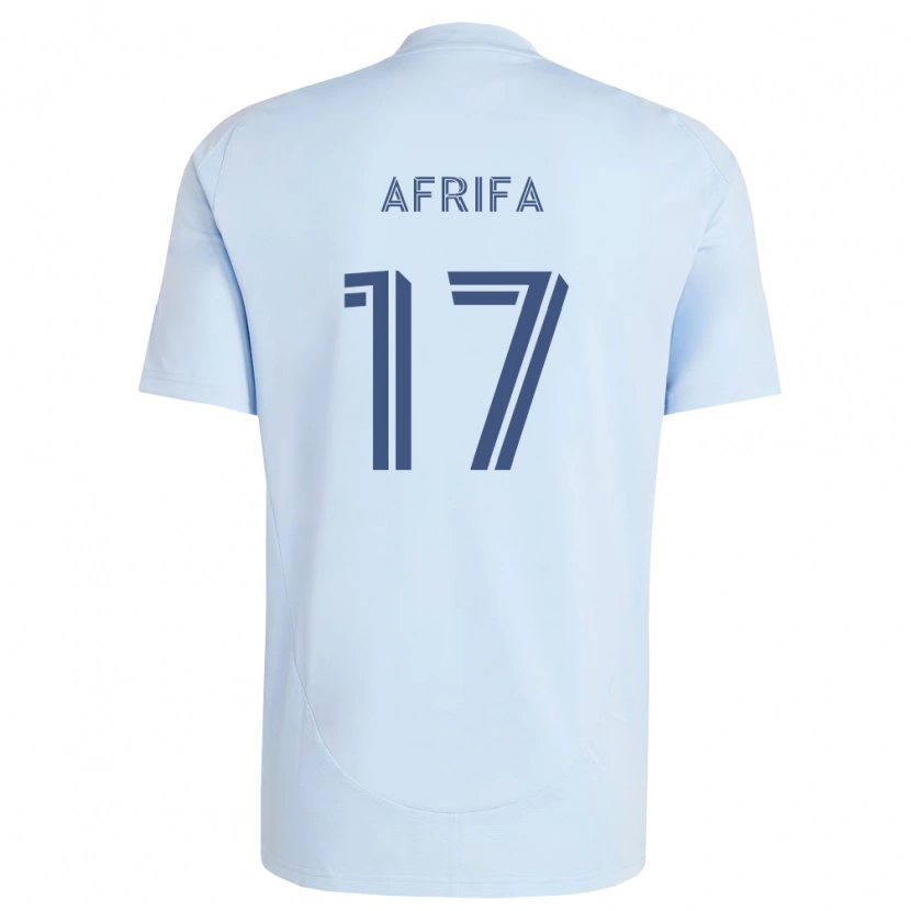 Danxen Criança Camisola Stephen Afrifa #17 Azul Claro Cinza Claro Principal 2026/27 Camisa