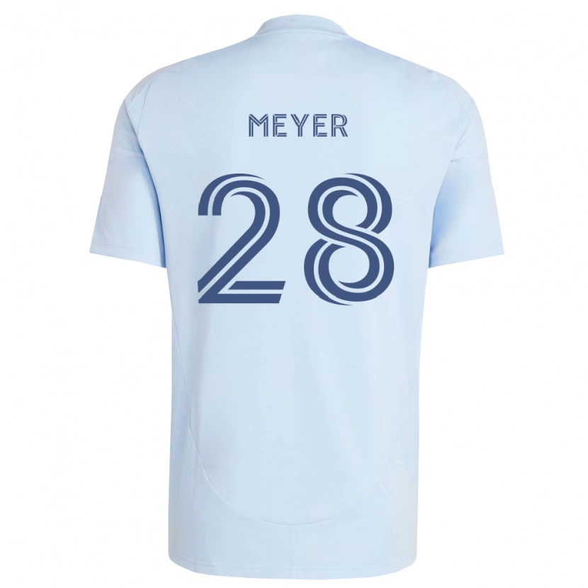 Danxen Criança Camisola Wyatt Meyer #28 Azul Claro Cinza Claro Principal 2026/27 Camisa