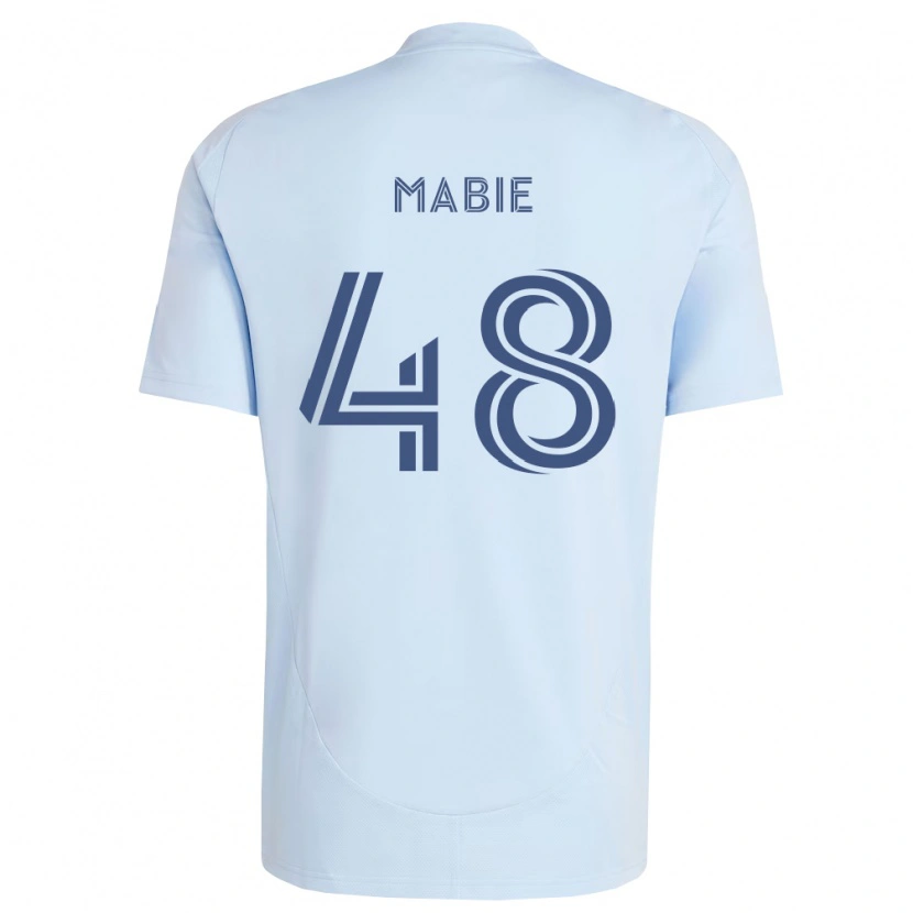 Danxen Criança Camisola Blaine Mabie #48 Azul Claro Cinza Claro Principal 2026/27 Camisa