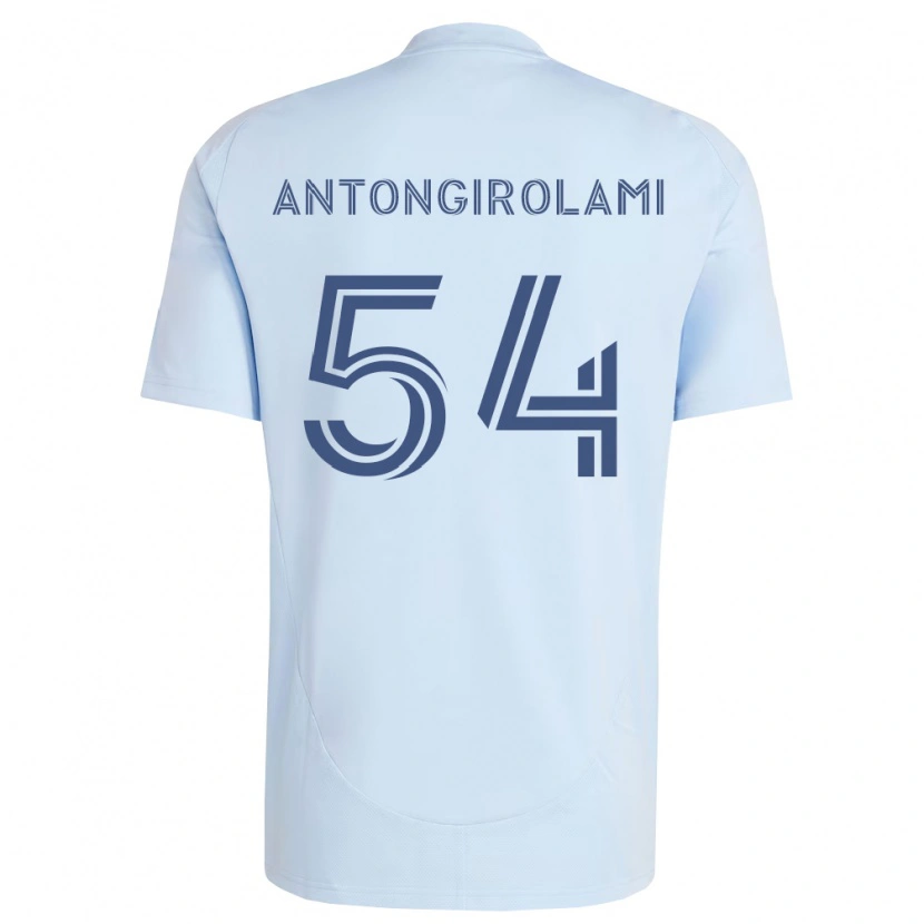 Danxen Criança Camisola Luca Antongirolami #54 Azul Claro Cinza Claro Principal 2026/27 Camisa