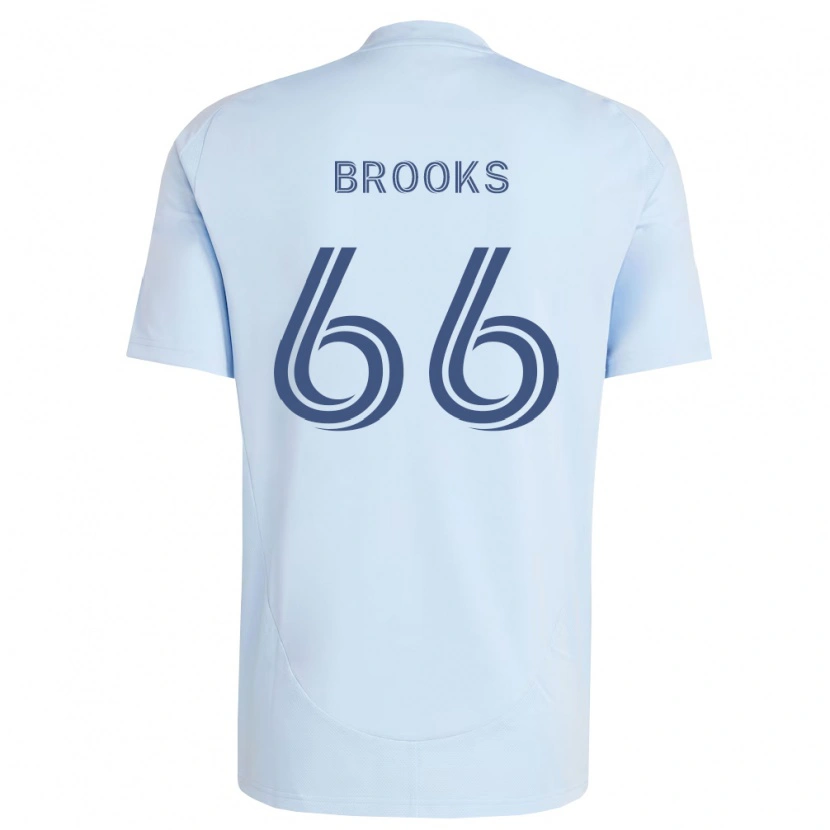 Danxen Criança Camisola Edson Brooks #66 Azul Claro Cinza Claro Principal 2026/27 Camisa