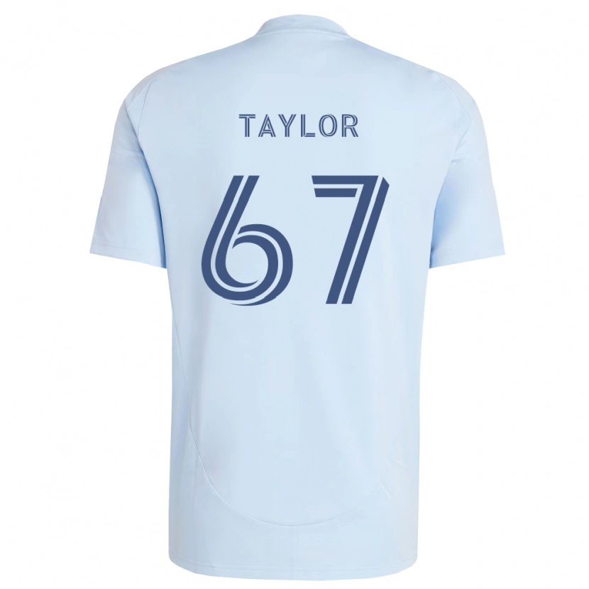 Danxen Criança Camisola Kael Taylor #67 Azul Claro Cinza Claro Principal 2026/27 Camisa