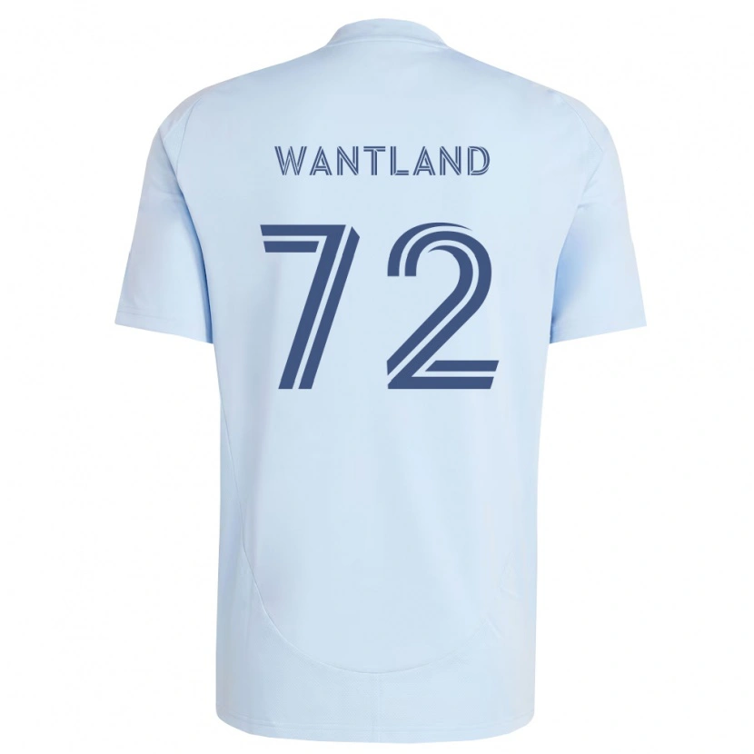 Danxen Criança Camisola Zane Wantland #72 Azul Claro Cinza Claro Principal 2026/27 Camisa