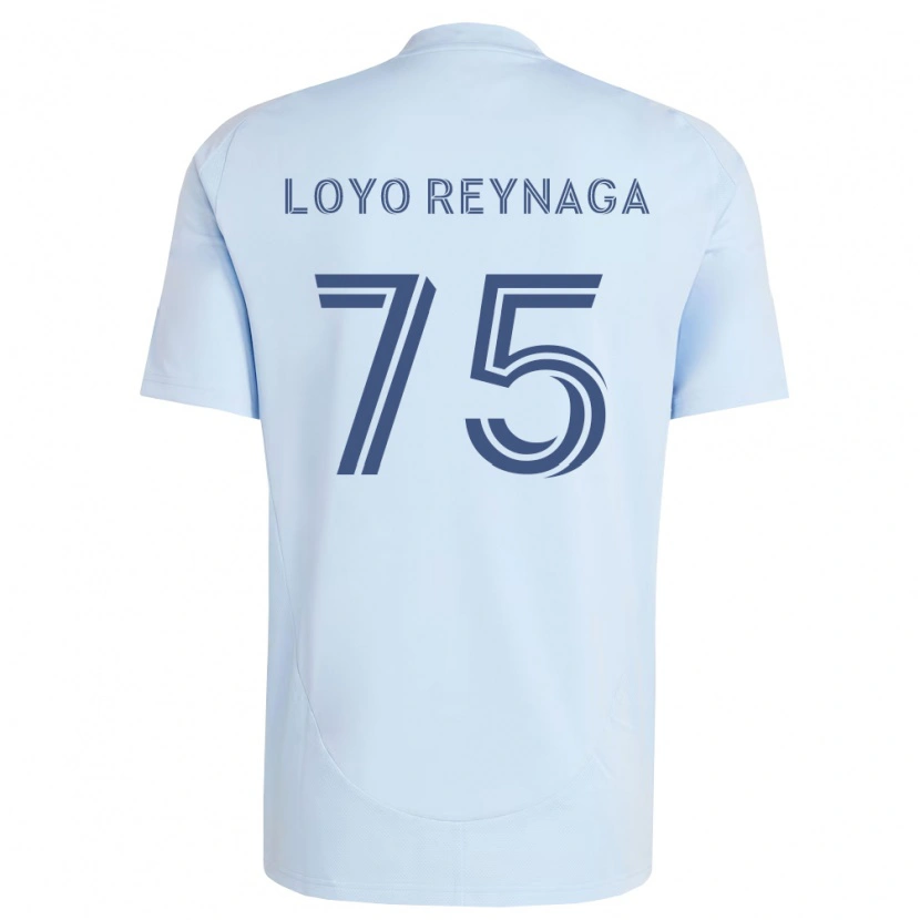 Danxen Criança Camisola Zamir Loyo Reynaga #75 Azul Claro Cinza Claro Principal 2026/27 Camisa