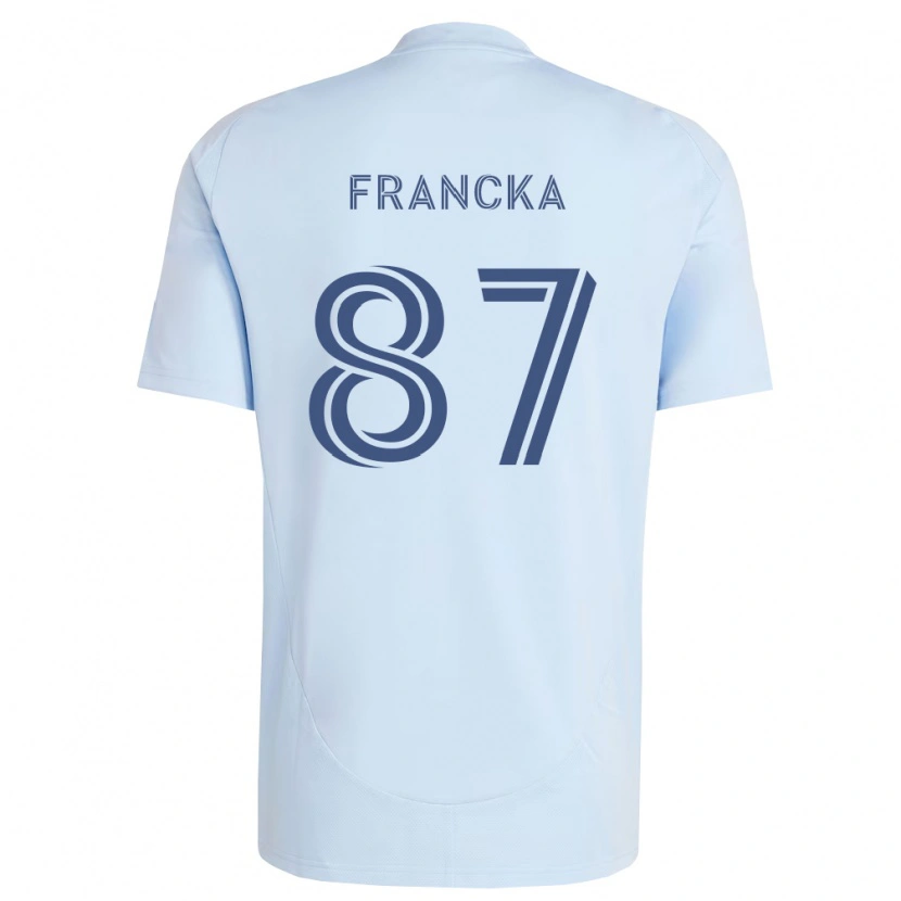 Danxen Criança Camisola Jack Francka #87 Azul Claro Cinza Claro Principal 2026/27 Camisa