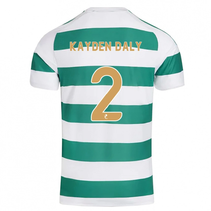 Danxen Criança Camisola Kayden Daly #2 Ciano Escuro Branco Principal 2026/27 Camisa