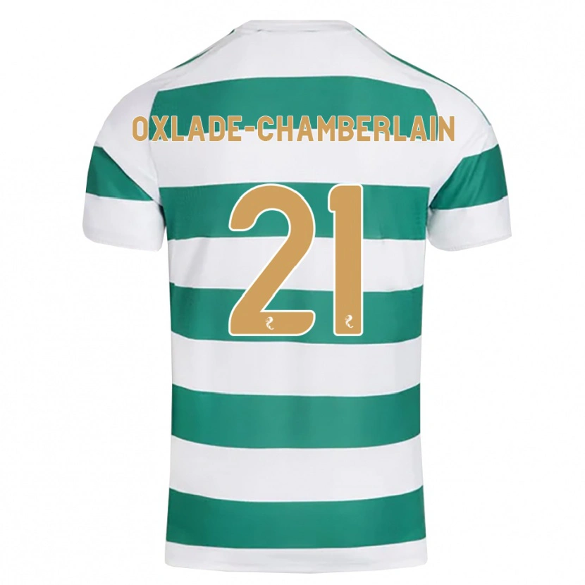 Danxen Criança Camisola Alex Oxlade-Chamberlain #21 Ciano Escuro Branco Principal 2026/27 Camisa