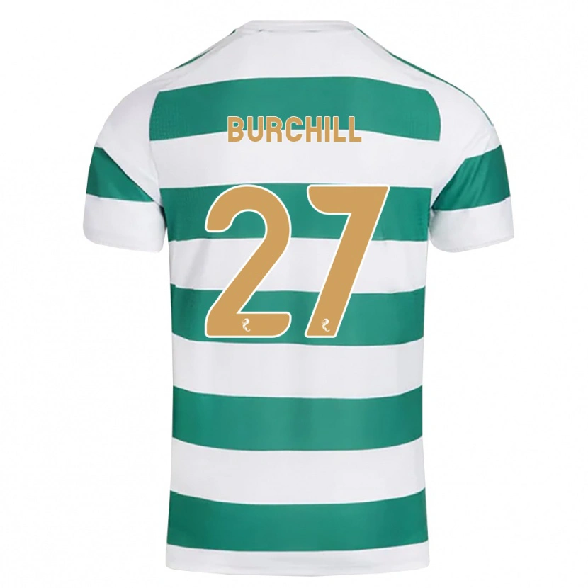 Danxen Criança Camisola Tiree Burchill #27 Ciano Escuro Branco Principal 2026/27 Camisa