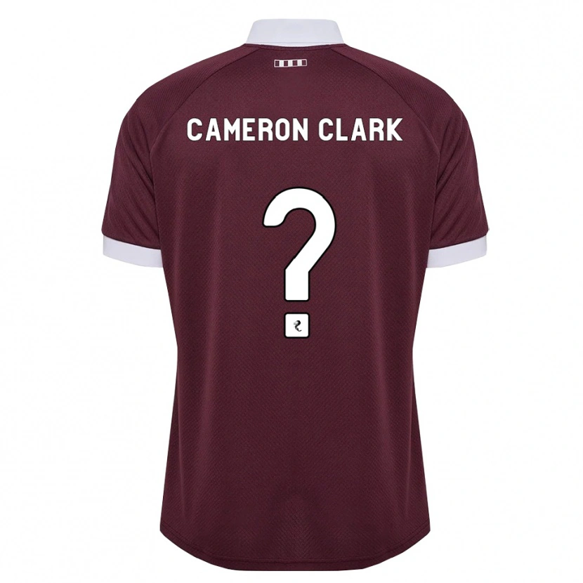 Danxen Criança Camisola Cameron Clark #0 Branco Borgonha Principal 2026/27 Camisa