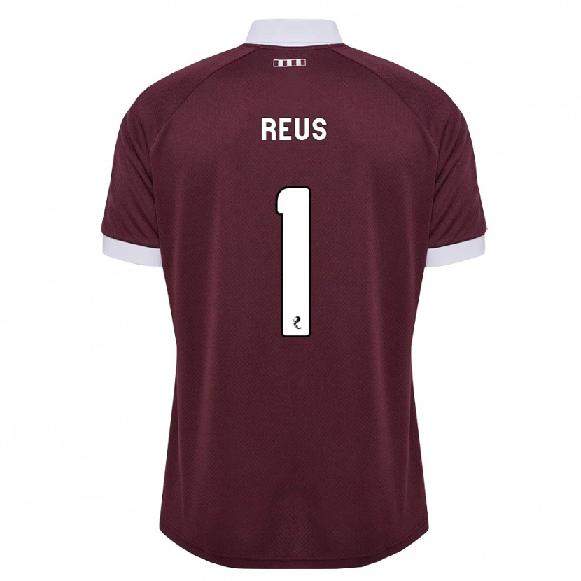 Danxen Criança Camisola Beau Reus #1 Branco Borgonha Principal 2026/27 Camisa
