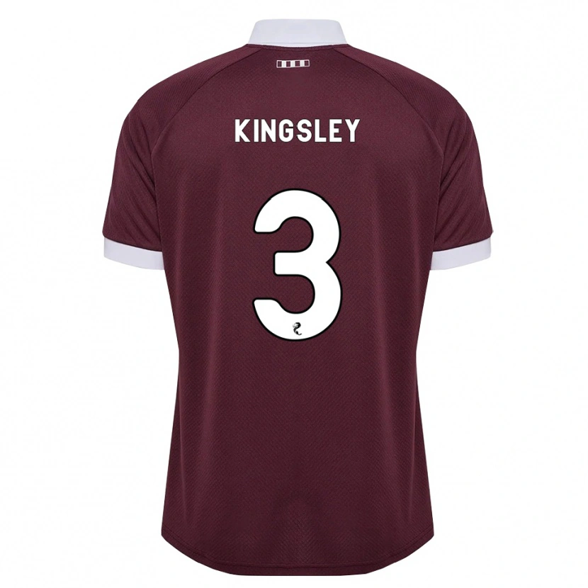 Danxen Criança Camisola Stephen Kingsley #3 Branco Borgonha Principal 2026/27 Camisa