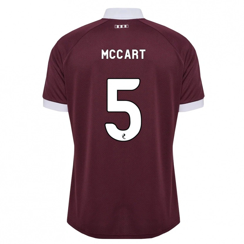 Danxen Criança Camisola Jamie Mccart #5 Branco Borgonha Principal 2026/27 Camisa