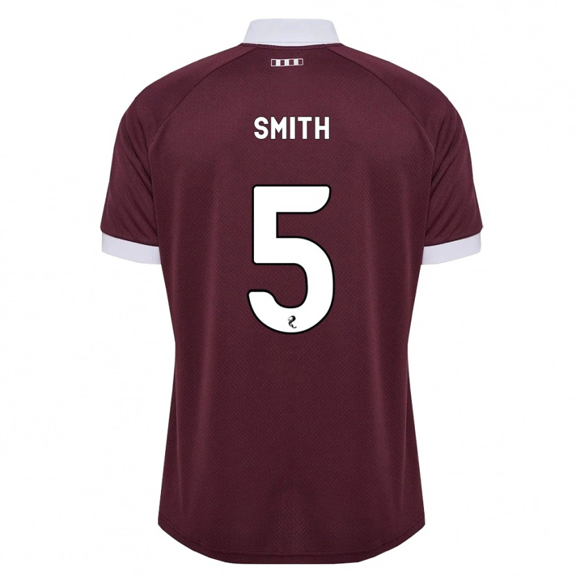 Danxen Criança Camisola Lucas Smith #5 Branco Borgonha Principal 2026/27 Camisa