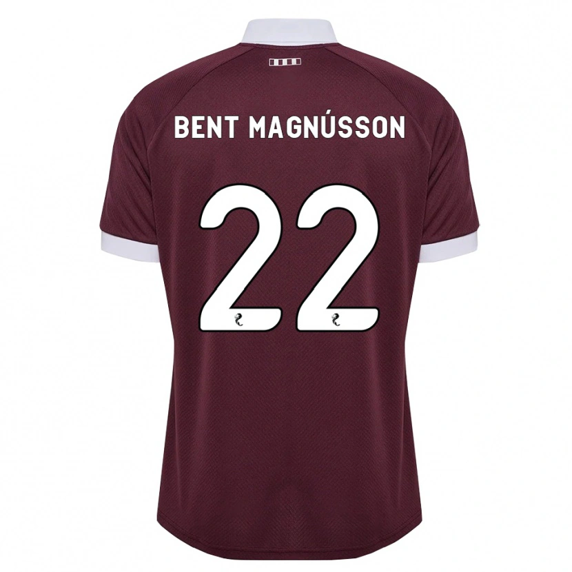 Danxen Criança Camisola Tómas Bent Magnússon #22 Branco Borgonha Principal 2026/27 Camisa