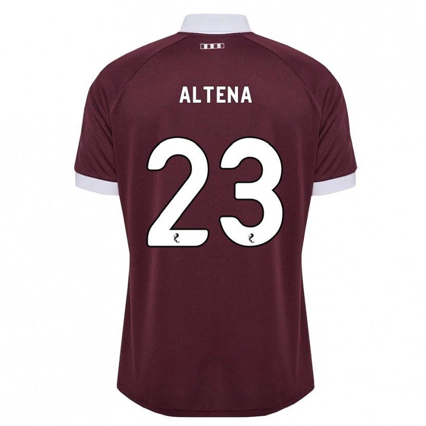 Danxen Criança Camisola Jordi Altena #23 Branco Borgonha Principal 2026/27 Camisa