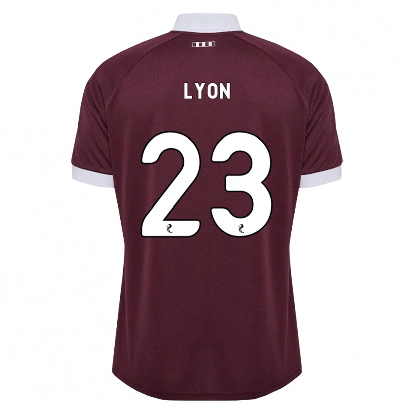 Danxen Criança Camisola Jack Lyon #23 Branco Borgonha Principal 2026/27 Camisa