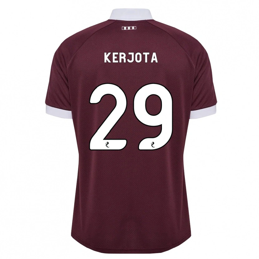 Danxen Criança Camisola Sabah Kerjota #29 Branco Borgonha Principal 2026/27 Camisa