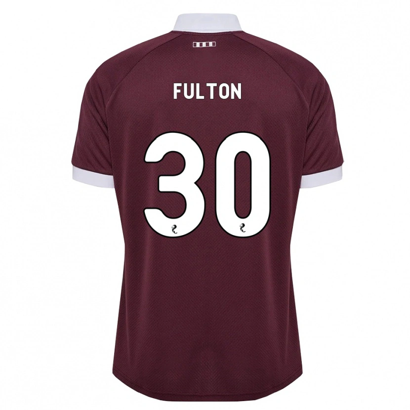 Danxen Criança Camisola Ryan Fulton #30 Branco Borgonha Principal 2026/27 Camisa