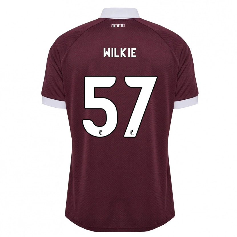Danxen Criança Camisola Coupar Wilkie #57 Branco Borgonha Principal 2026/27 Camisa