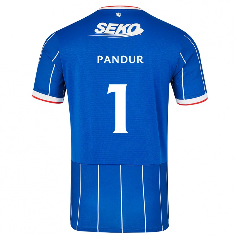 Danxen Criança Camisola Ivor Pandur #1 Vermelho Azul Branco Principal 2026/27 Camisa