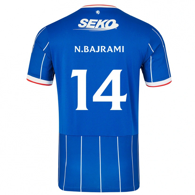 Danxen Criança Camisola Nedim Bajrami #14 Vermelho Azul Branco Principal 2026/27 Camisa