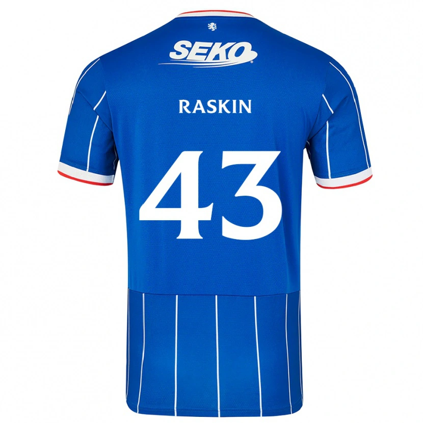 Danxen Criança Camisola Nicolas Raskin #43 Vermelho Azul Branco Principal 2026/27 Camisa