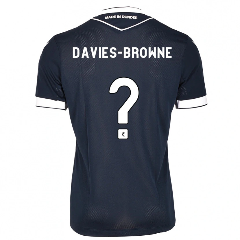 Danxen Criança Camisola Tobias Davies-Browne #0 Azul Meia-Noite Branco Principal 2026/27 Camisa